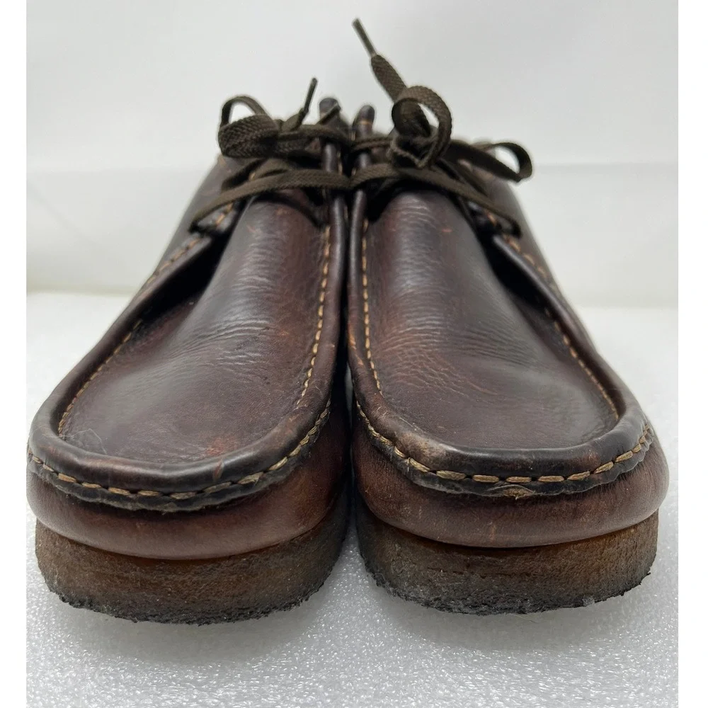 Clarks Originals Wallabee Mens 11 Chukka Boots Dark Brown Shoes Leather